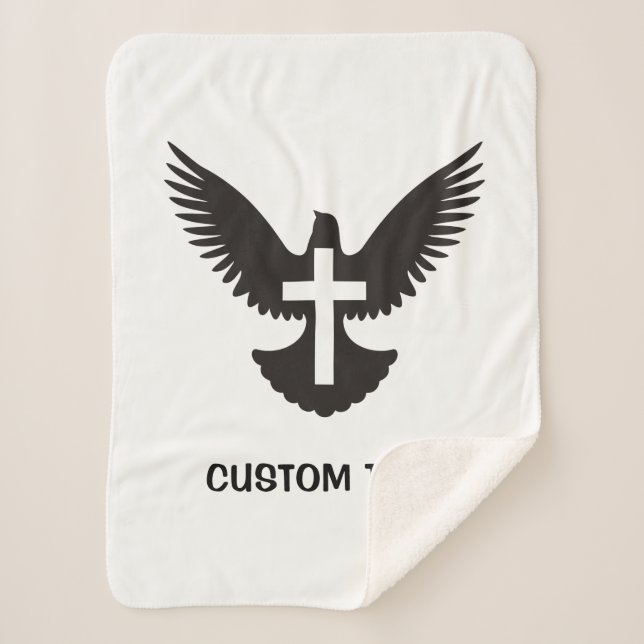 Manta Sherpa Palo con cruz (Anverso)