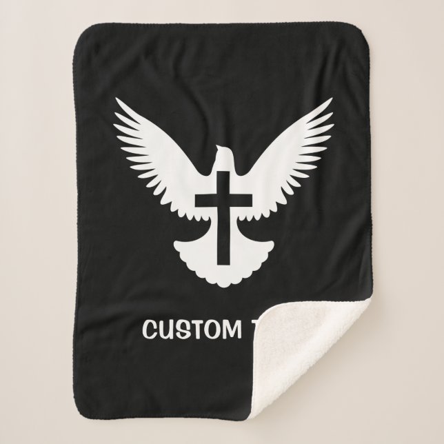 Manta Sherpa Palo con cruz (Anverso)