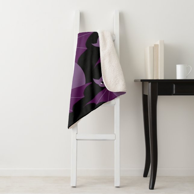 Manta Sherpa Palos púrpuras (In situ)