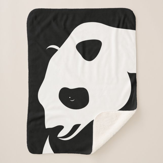 Manta Sherpa Panda Bear Sherpa Blanket (Anverso)