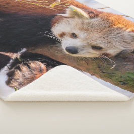 Manta Sherpa Panda rojiza perezosa