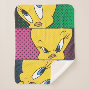 Manta Sherpa Paneles cómicos TWEETY™
