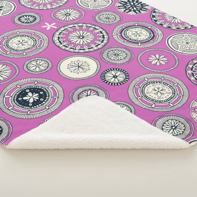 Manta Sherpa pango magenta (3/4)