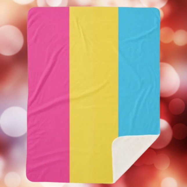 Manta Sherpa Pansexual Pride Sherpa Blanket (Subido por el creador)