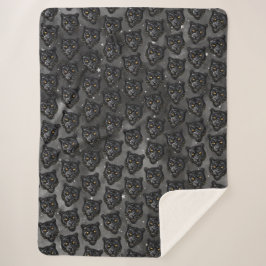 Manta Sherpa Pantera Negra