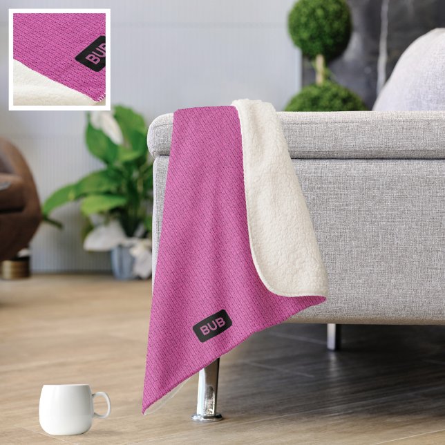 Manta Sherpa Pañuelos de punto grande - Personalizado rosa de b (Subido por el creador)