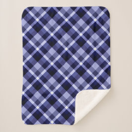 Manta Sherpa Papel azul de la Marina de moda Imprimir una peque