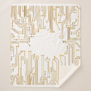 Manta Sherpa Papel de fondo del panel de circuitos