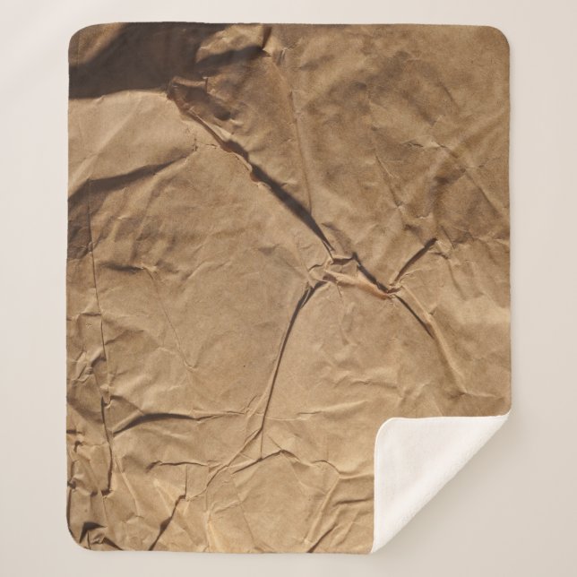 Manta Sherpa Papel reciclado: Textura ecológica. (Anverso)