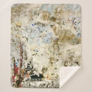 Manta Sherpa Papel rojo y marrón