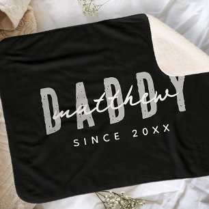 Manta Sherpa Papi desde el 20XX moderno elegante simple