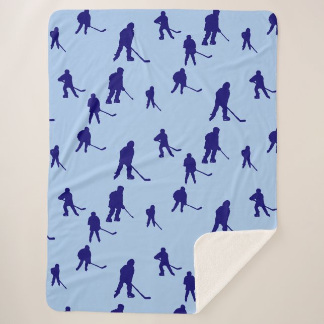 Manta Sherpa para niños de hockey (Anverso)