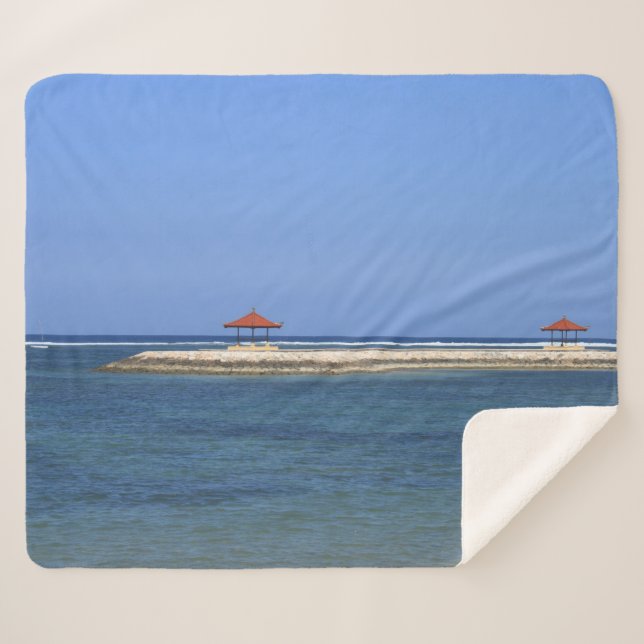 Manta Sherpa Paraíso tropical (Anverso (horizontal))