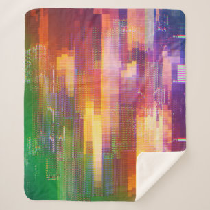 Manta Sherpa Parálisis abstracta: textura de pantalla de prueba