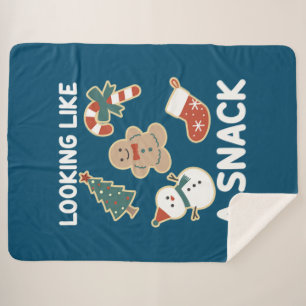 Manta Sherpa Parece un refrigerio de dulces navideños