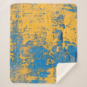 Manta Sherpa Paredes pintadas antiguas - textura, fondo. abstra