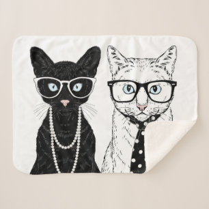 Manta Sherpa Pares del gato