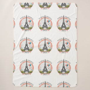 Manta Sherpa Paris Francia 2024 Sherpa Blankets, Torre Eiffel