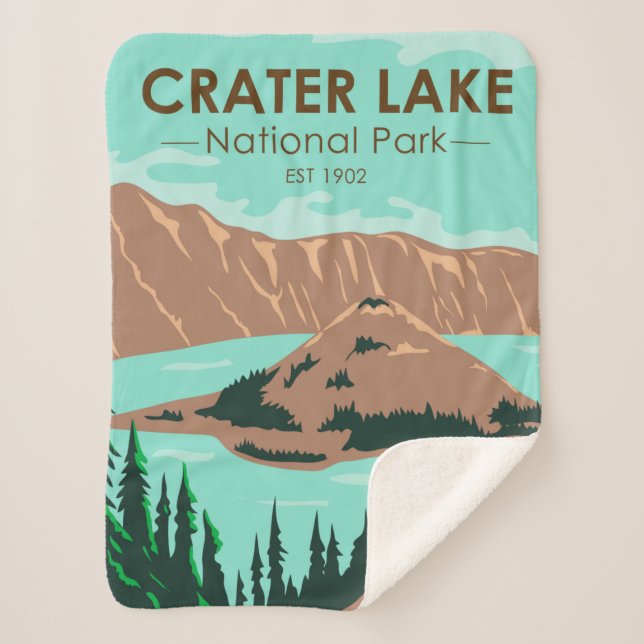 Manta Sherpa Parque nacional Crater Lake (Anverso)