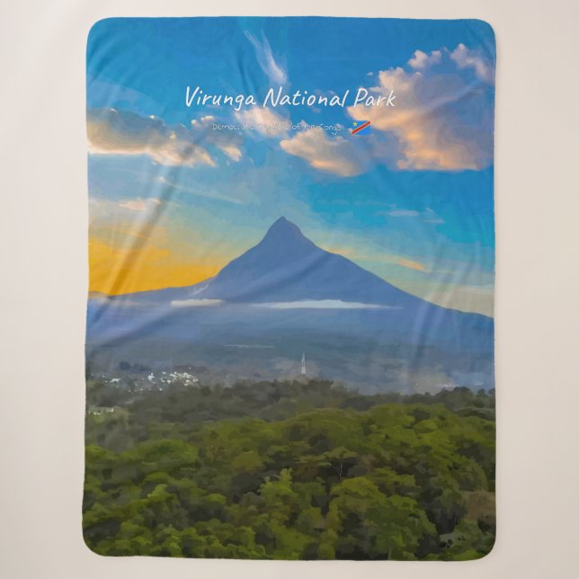 Manta Sherpa Parque Nacional Virunga, RD Congo - Volcán (Anverso)