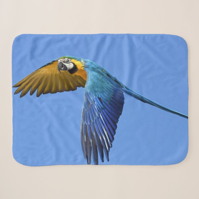 Manta Sherpa Parrot Baby Blanket Small (Anverso (horizontal))