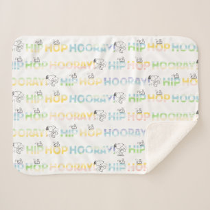 Manta Sherpa Pascua de Snoopy Hip Hop Hooray
