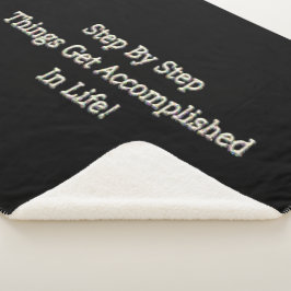 Manta Sherpa "Paso a paso" Diseño Cuto. ¡Hazte con una en Zazzl