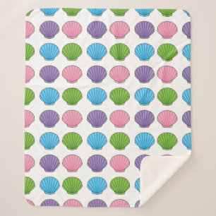 Manta Sherpa Pastel Colorful Seashell Pack