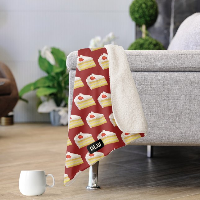 Manta Sherpa Pastel de cumpleaños - personalizado de esponja de (Subido por el creador)