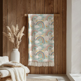Manta Sherpa Pastel Rainbow Sherpa Cozy Gift for Little Dreamer