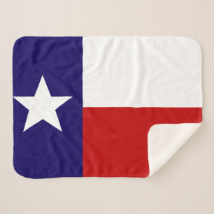Manta Sherpa Patriótico de impresión de bandera del estado de T