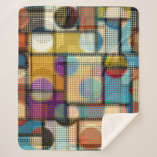 Manta Sherpa Patrón abstracto geométrico en imágenes de píxeles