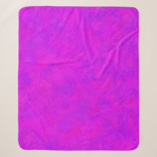 Manta Sherpa Patrón abstracto rosa púrpura