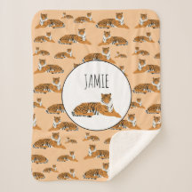 Patrón animal de tigre de jungla personalizado