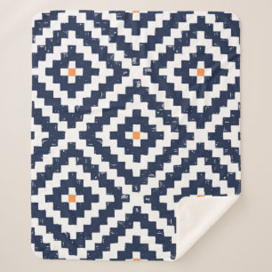 Manta Sherpa Patrón Azteca Navajo Étnico Sin Marea