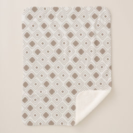 Manta Sherpa Patrón Bho Neutral Tribal Geométrico Azteca Suave