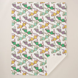 Manta Sherpa Patrón Bra multicolor