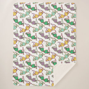 Manta Sherpa Patrón Bra multicolor