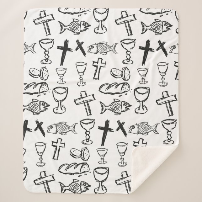 Manta Sherpa Patrón cristiano (Anverso)