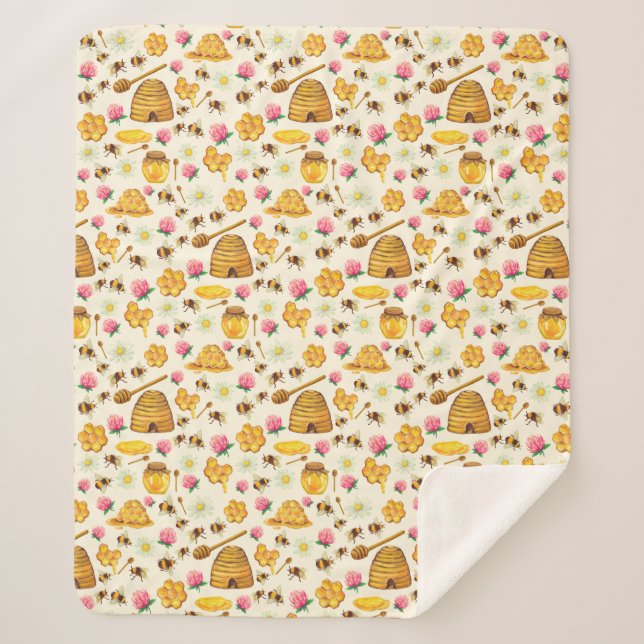 Manta Sherpa Patrón de apicultura (Anverso)