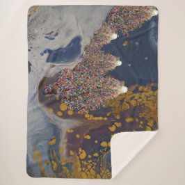 Manta Sherpa Patrón de árboles de Navidad