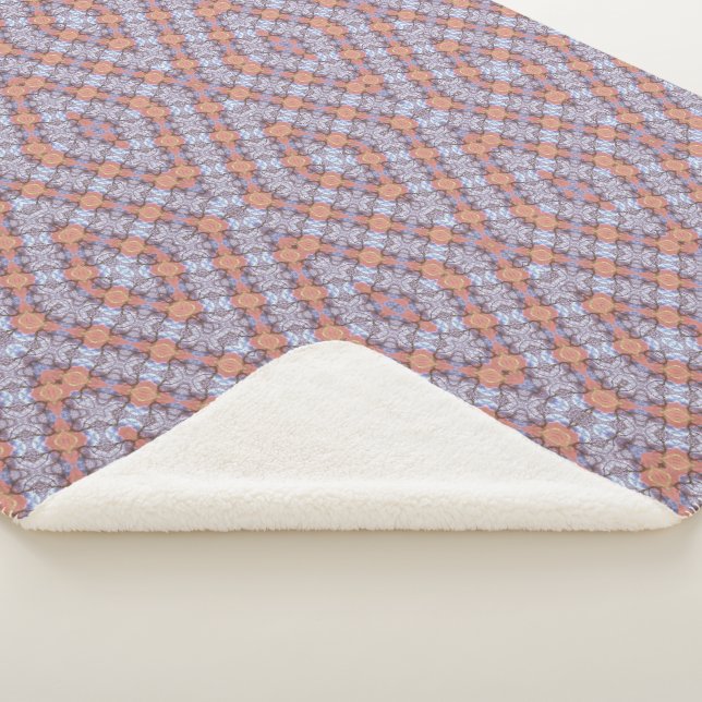 MANTA SHERPA PATRÓN DE ÁRBOLES Y CAMPOS (3/4)