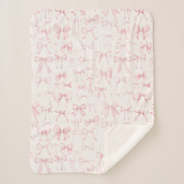 Manta Sherpa patrón de arcos rosados