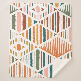 Manta Sherpa Patrón de arglos tribales étnicos sin problemas