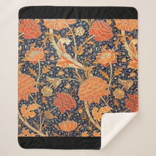 Manta Sherpa Patrón de Art Nouveau floral William Morris Cray