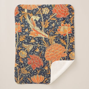 Manta Sherpa Patrón de Art Nouveau floral William Morris Cray