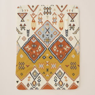 Manta Sherpa Patrón de arte popular geométrico tribal del suroe