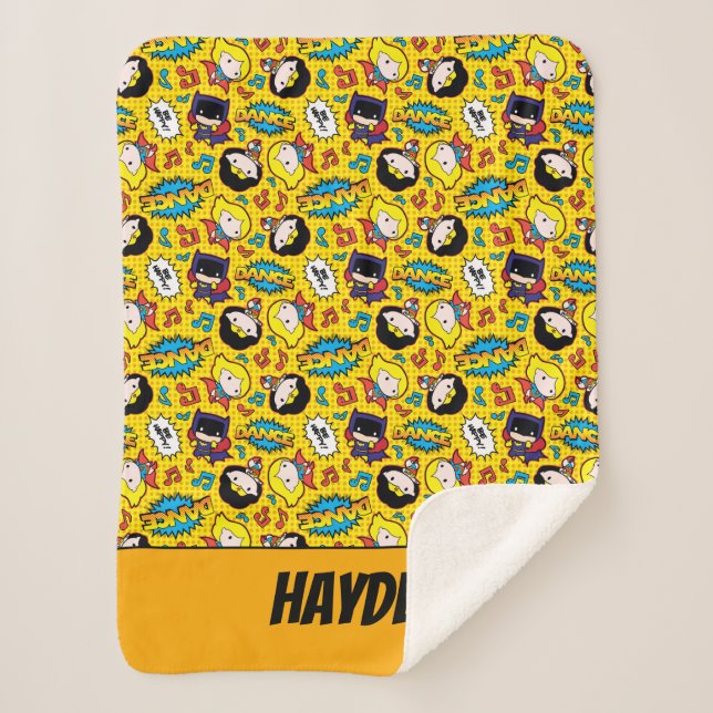 Manta Sherpa Patrón de baile de Heroine Chibi (Anverso)