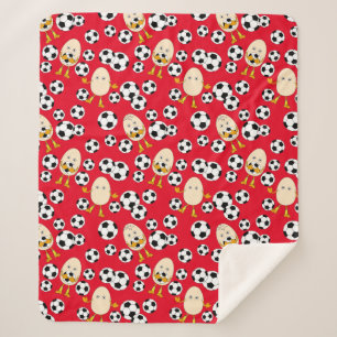 Manta Sherpa Patrón de cabeza de futbol