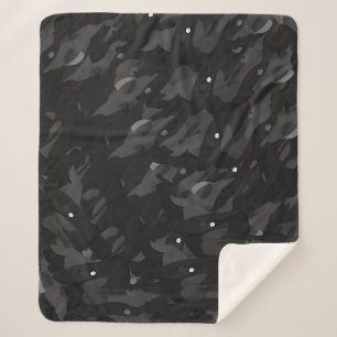 Manta Sherpa Patrón de camuflaje gris urbano